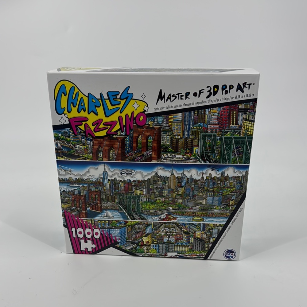Charles Fazzino 1000 Piece Puzzle “Along The East River” NEW
